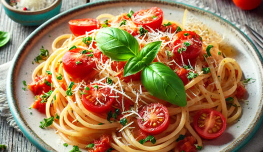 爽やかトマト冷製パスタのレシピ　夏にぴったりの簡単料理