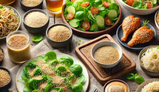 ゴマを使ったヘルシーレシピ　美味しく健康に