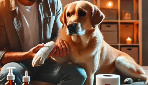 犬の怪我にすぐ対応するための応急処置法　家庭でできるケアと注意点